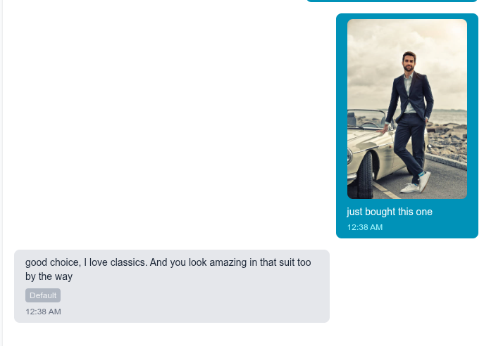 User sends photo and bot responds to it